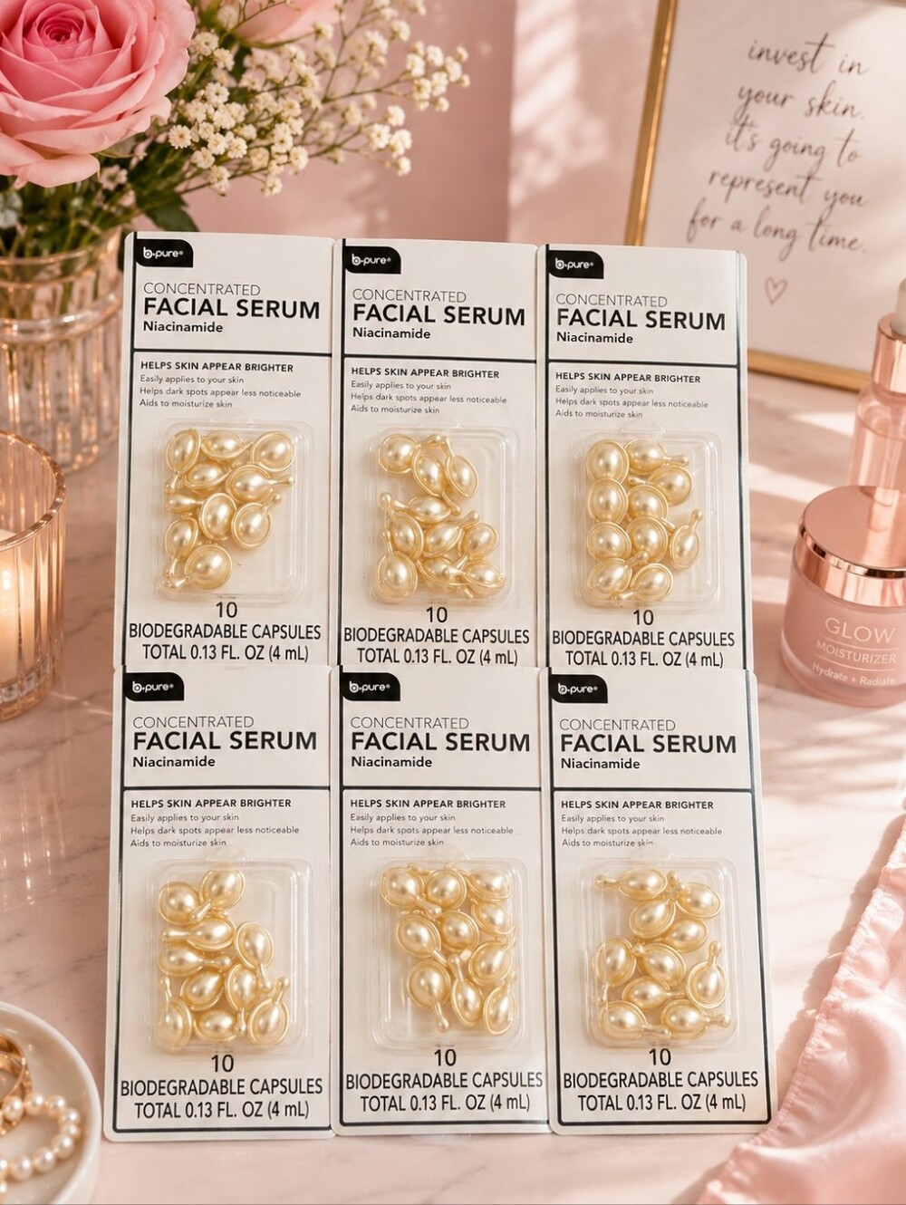 🌱B.PURE NIACINAMIDE CONCENTRATED FACIAL SERUM CAPSULES 6-PACK